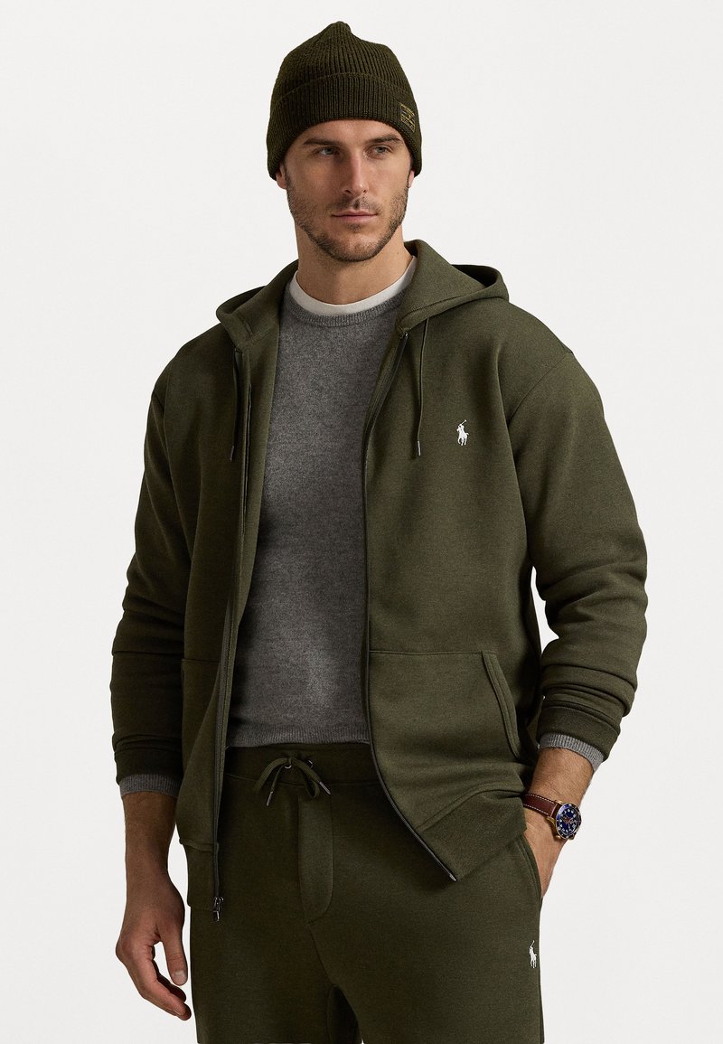 Polo Ralph Lauren Big & Tall DOUBLE-KNIT FULL-ZIP HOODIE - Tröja med dragkedja - alpine heather