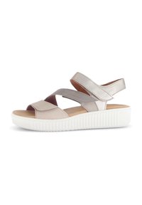 Sandales à Plateforme Gabor Pour Femme En Cuir Suédé | Talon 4cm | Coupe Best Fit Pour Plus De Confort