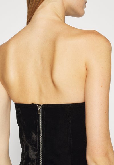 ROKH SEMI CUT U SHAPED BUSTIER - Μπλούζα - black