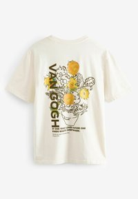 Next HOKUSAI THE GREAT WAVE LICENSE STANDARD - Marškinėliai su spaudiniu - ecru van gogh sunflowers