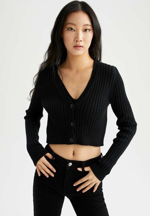REGULAR FIT - Cardigan - black
