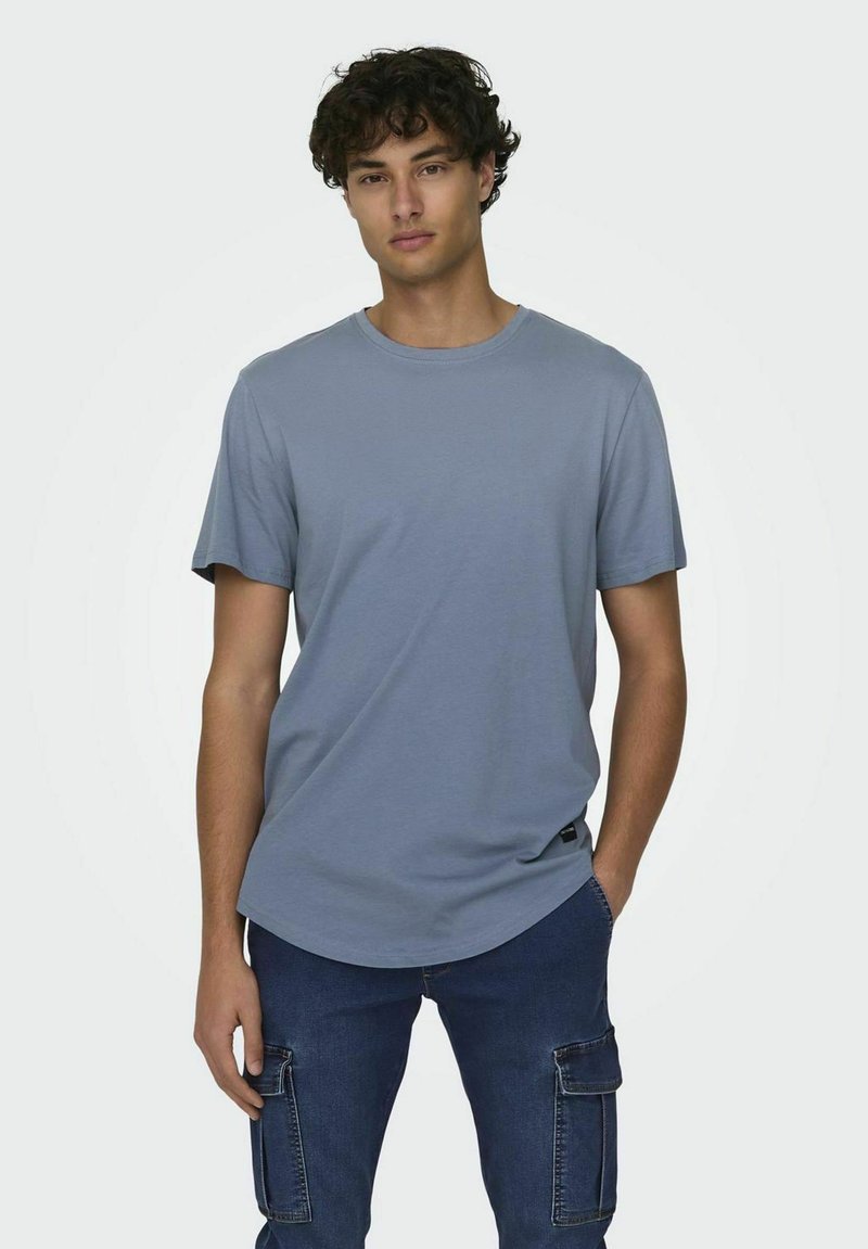 Only & Sons ONSMATT LIFE LONGY TEE - T-Shirt basic - flint stone