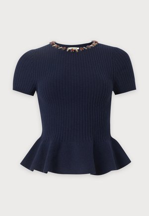 sandro, T-shirt basique - marine