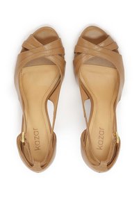 Kazar FREESIA - Topánky na vysokom podpätku s otvorenou špičkou - light brown
