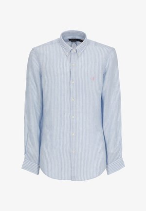 120% Lino, CAMICIA PONY - Camisa - celeste