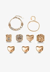 Non selezionato, or rosé cristal ou blanc plaqué rhodium et plaqué or rose 18k