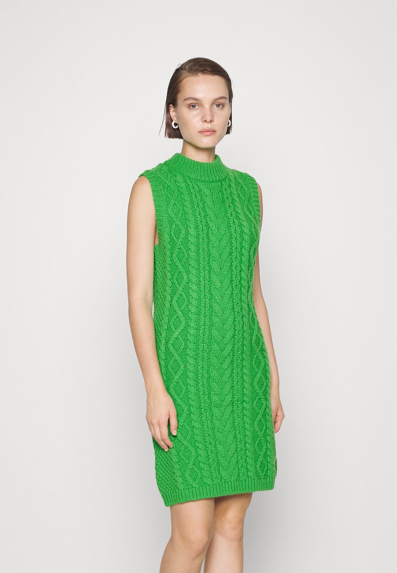 Samsøe Samsøe KAYA DRESS Jumper dress vibrant green/green Zalando.de