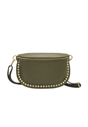 SOLEIL CHIC - BIG BANANE CLOUTÉ - Sac bandoulière - kaki
