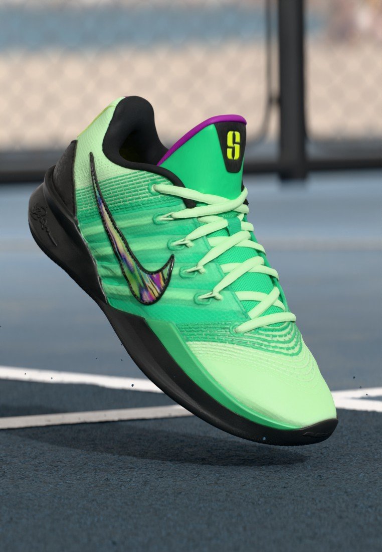 Nike Performance SABRINA 3 GAMER - Basketbalschoenen - green shock