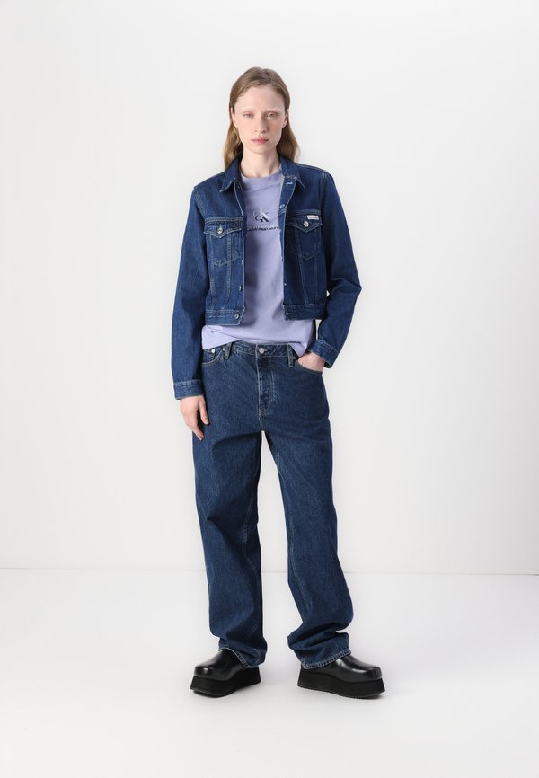 CROPPED TRUCKER - Denim jacket - denim medium2