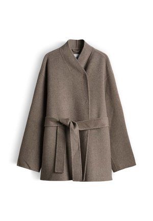 someday., SOFT TOUCH WOOL AND CASHMERE BLEND - Short coat - taupewood melange