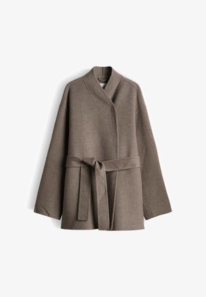 someday., SOFT TOUCH WOOL AND CASHMERE BLEND - Short coat - taupewood melange