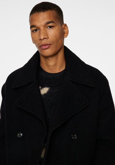 J.LINDEBERG ARNO DOUBLE BREASTED - Kort kappa / rock - black