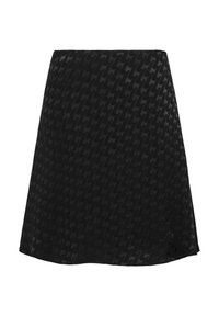 FEIN GEMUSTERTER MIT VERDECKTEM REISSVERSCHLUSS - A-Linien-Rock - schwarz