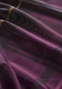Next LONG SLEEVE RUCHED  - Tops ar garām piedurknēm - purple tartan print