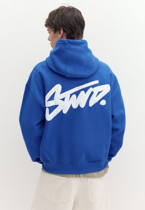PULL&BEAR, STWD BOXY - HOODIE - Kapuzenpullover - blue