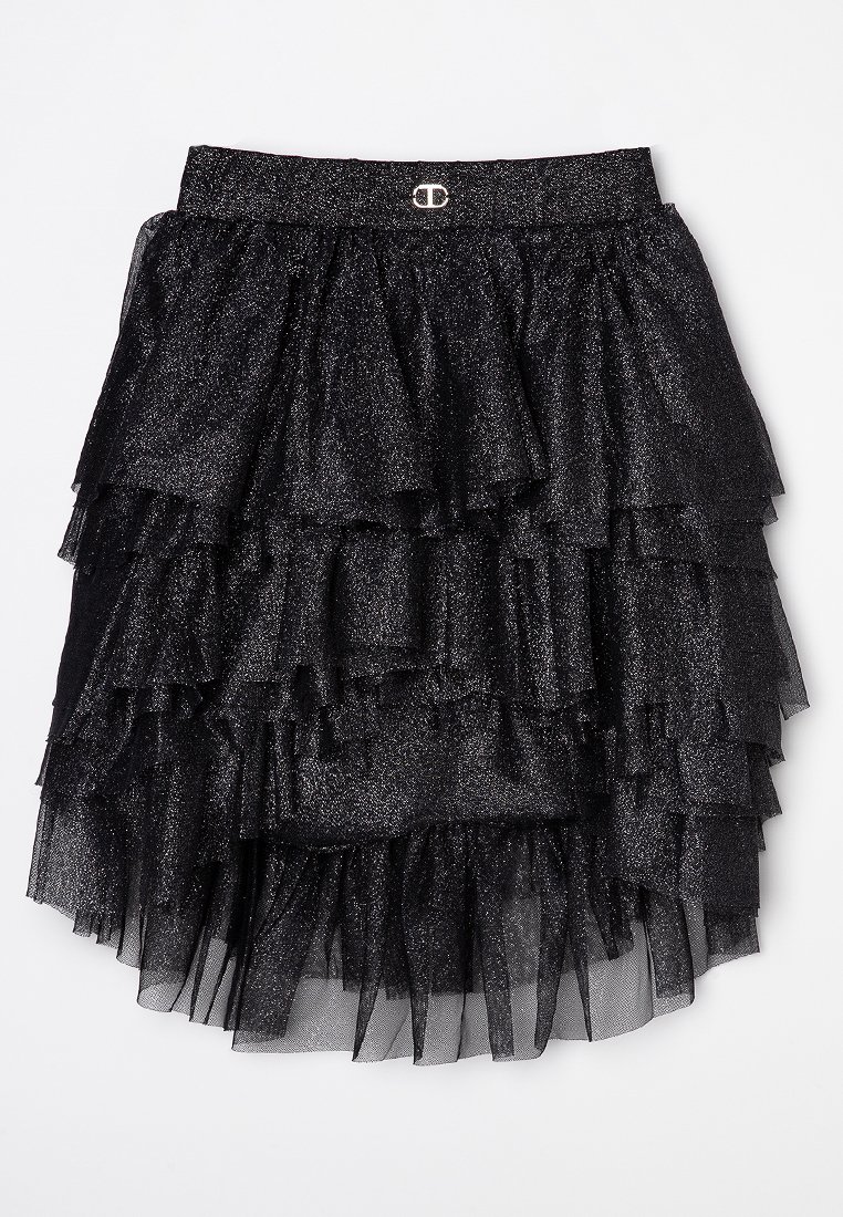 TWINSET A-lijn rok antraciet gemêleerd TWINSET A-lijn rok antraciet gemêleerd