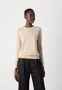 BOSS FERPINA - Strikkegenser - light beige