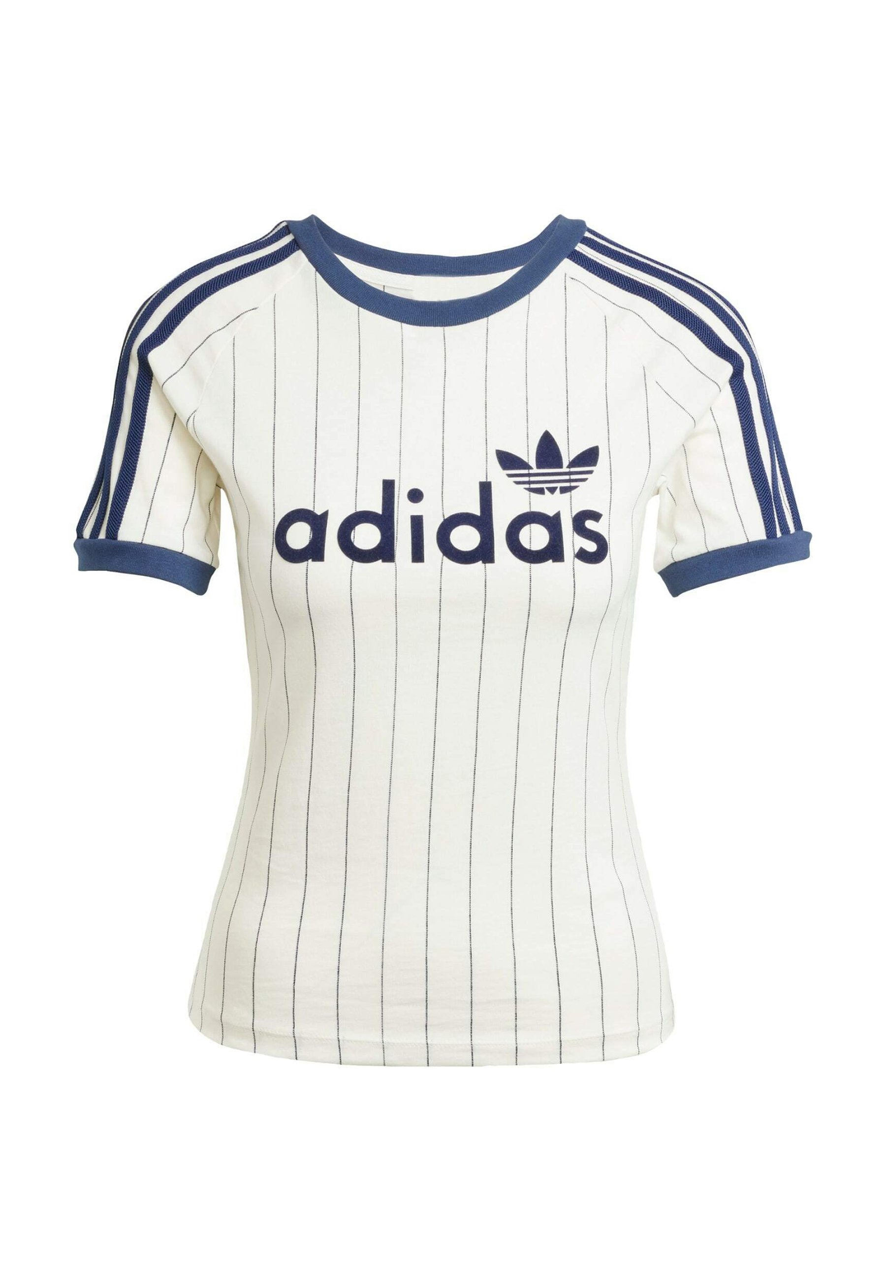Tシャツ・カットソー Adidas Linear Cali Graphic T-Shirt Off White Night Indigo T-shirts adidas Linear Graphic Cali Tee Off White/ Night