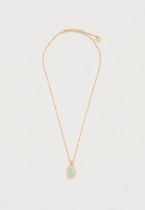 HEARTS CHARM - Colier - yellow gold-coloured/turquoise
