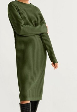 Strickkleid - khaki