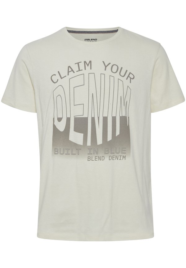 BHTEE - Print T-shirt - cloud cream2