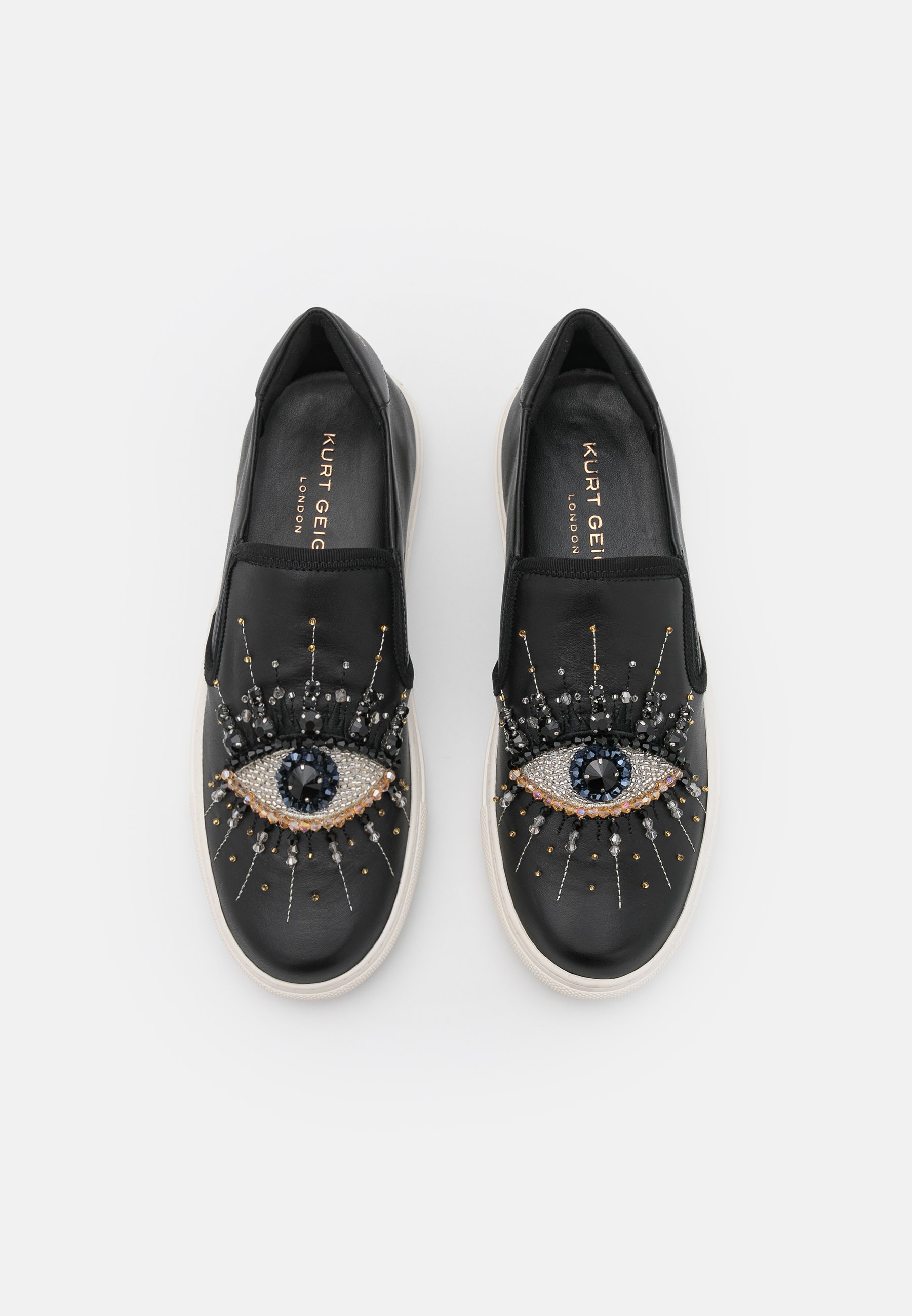 leah slip on embellished trainers