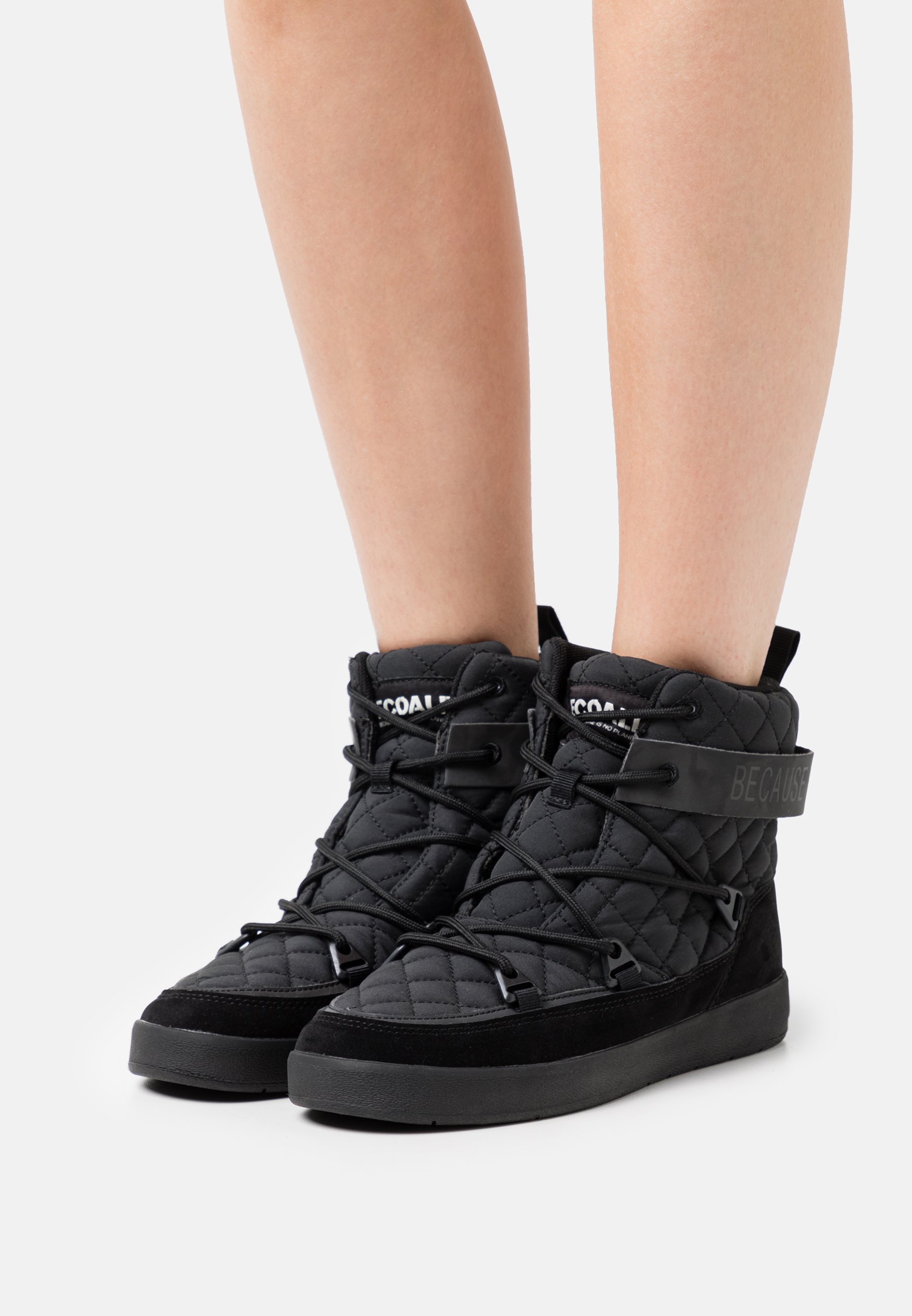 Ecoalf SNOALF WOMAN - Botines con cordones - black/negro - Zalando.es