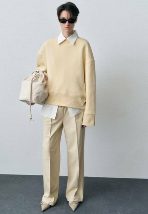 Trousers - ecru