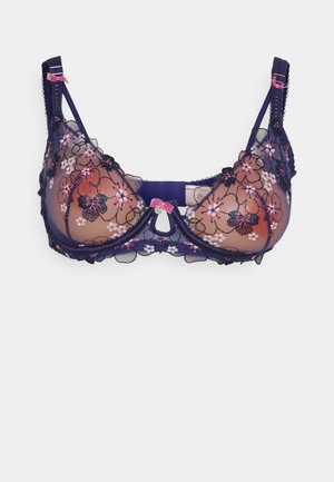 Boux Avenue KARINA FLOWER - Grudnjak sa žicom - navy mix