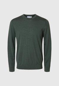 SLHTRAY CREW NECK - Πουλόβερ - deep forest