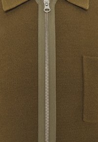 Samsøe Samsøe GUNA ZIP - Casaco de malha - dark olive