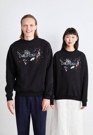 CREW NECK UNISEX - Sweatshirt - black