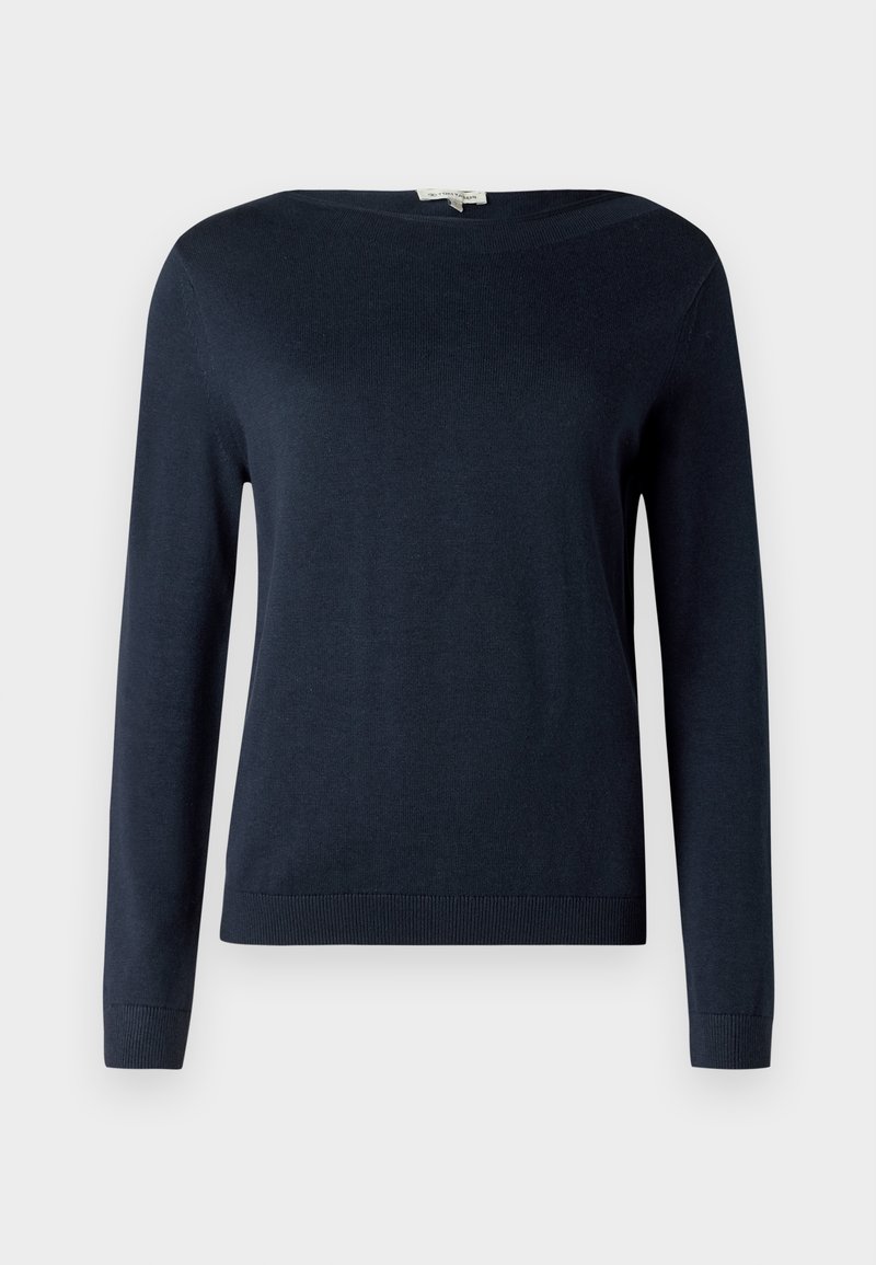 TOM TAILOR BASIC BOAT NECK - Trui - sky captain blue/donkerblauw ...