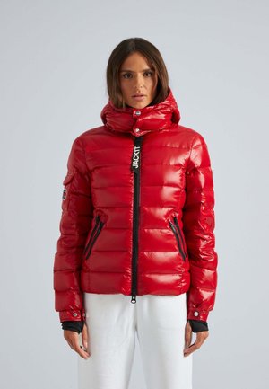 JACK1T SQUADRA SLICK RACER - Daunenjacke - cherry red