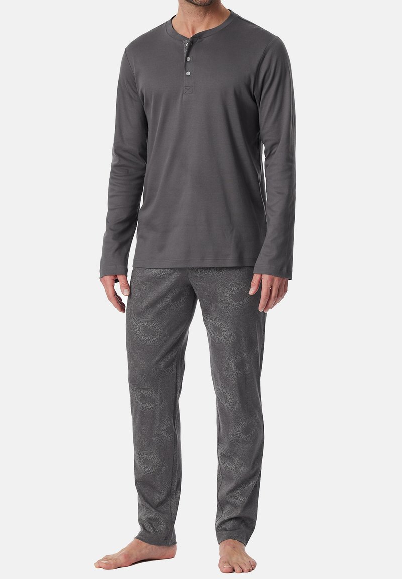 Schiesser FINE INTERLOCK - Pyjama - anthrazit