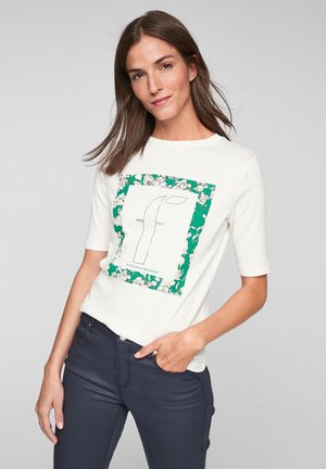 MIT FRONTPRINT - Print T-shirt - offwhite placed print