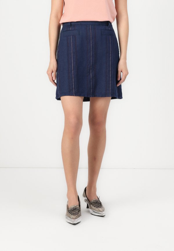 MINI SKIRT WEAVE - Denim skirt - denim