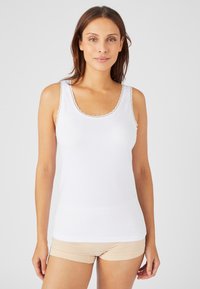 Damart EN PEIGNÉ EXTENSIBLE ESSENTIAL - Maglietta intima - blanc