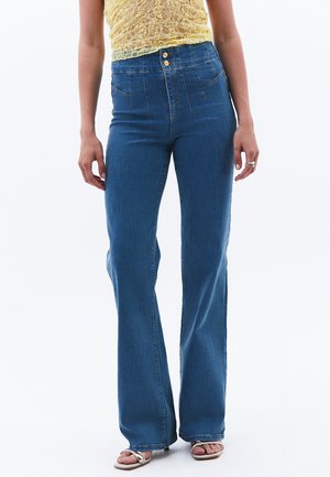Bootcut-farkut - rodeo green denim