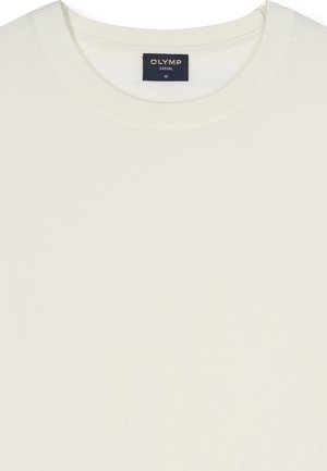 OLYMP OLYMP CASUAL STRICK, REGULAR FIT - T-shirt basic - off white