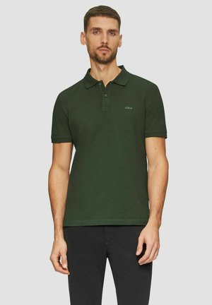 BASIC  KNOPFLEISTE KRAGEN 1 STÜCK - Poloshirt - dunkelgrün