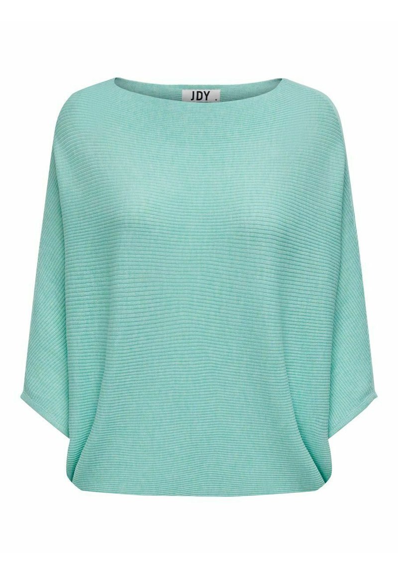 JDY JDYNEW BEHAVE BATSLEEVE - Stickad tröja - aqua sky