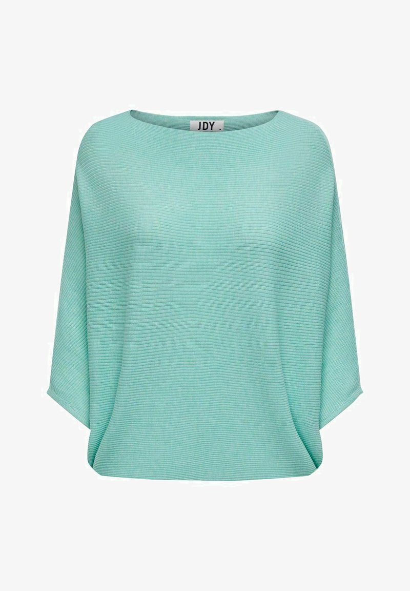JDY JDYNEW BEHAVE BATSLEEVE - Stickad tröja - aqua sky