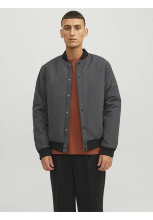 Jack & Jones WARRIOR COLLEGE UNISEX - Bomber Jacket - asphalt