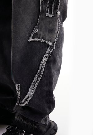 Loose fit -farkut - black denim