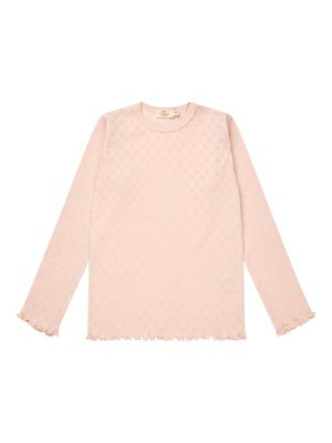 Copenhagen Colors POINTELLE HEART TEE - Μπλούζα με μακριά μανίκια - dusty rose