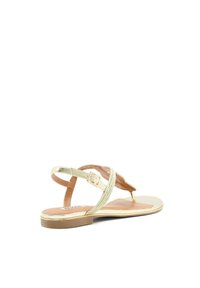 Dune London LOGICS - Sandales tongs - gold coloured