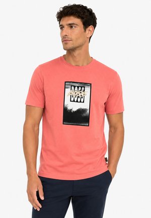 HUGO, TE DJ - T-shirt imprimé - saumon