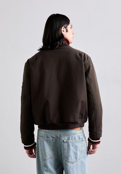 MOSCHINO CAPOSPALLA LUNGO - Μπουφάν τύπου bomber - fantasia marrone